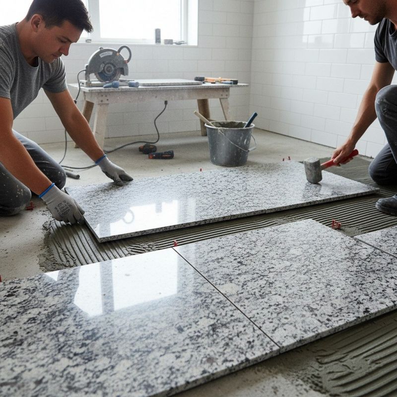 Granite Tile Laying