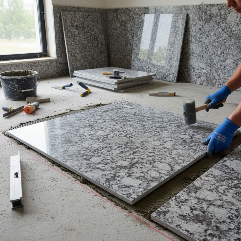 Granite Tile Laying