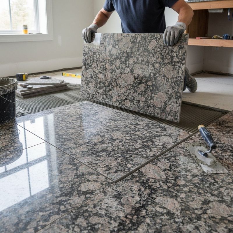 Granite Tile Laying