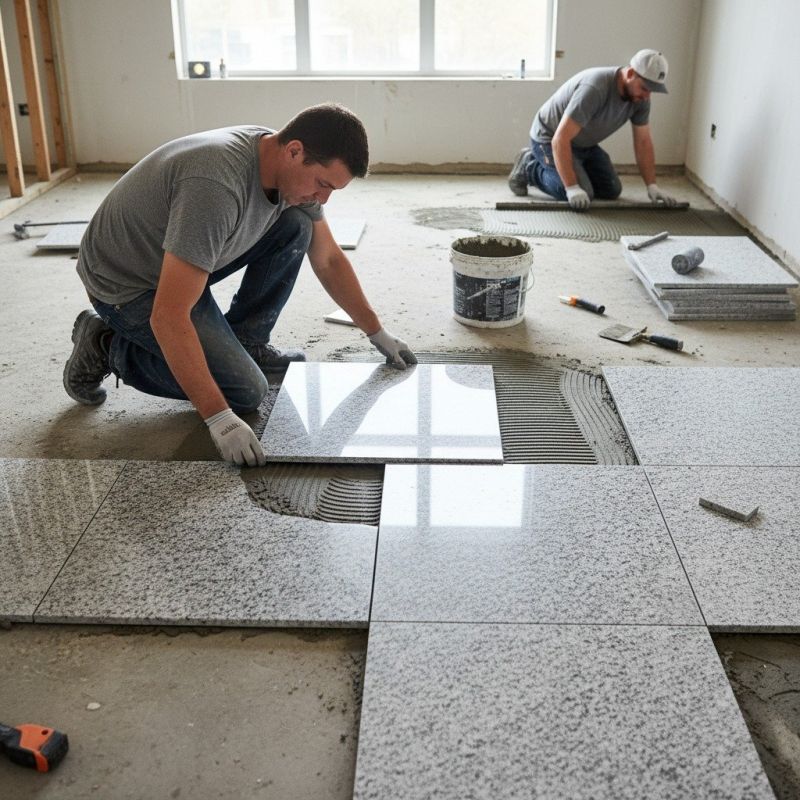 Granite Tile Laying