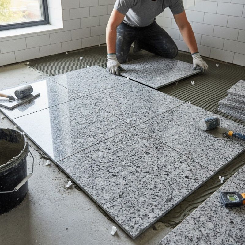Granite Tile Laying