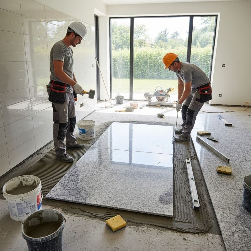 Granite Tile Laying